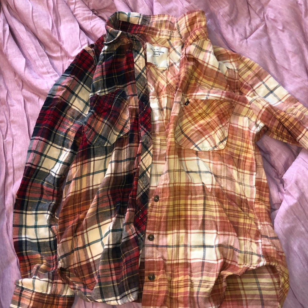 Distressed flannel